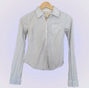 🦌Authentic Vintage Abercrombie striped dress shirt